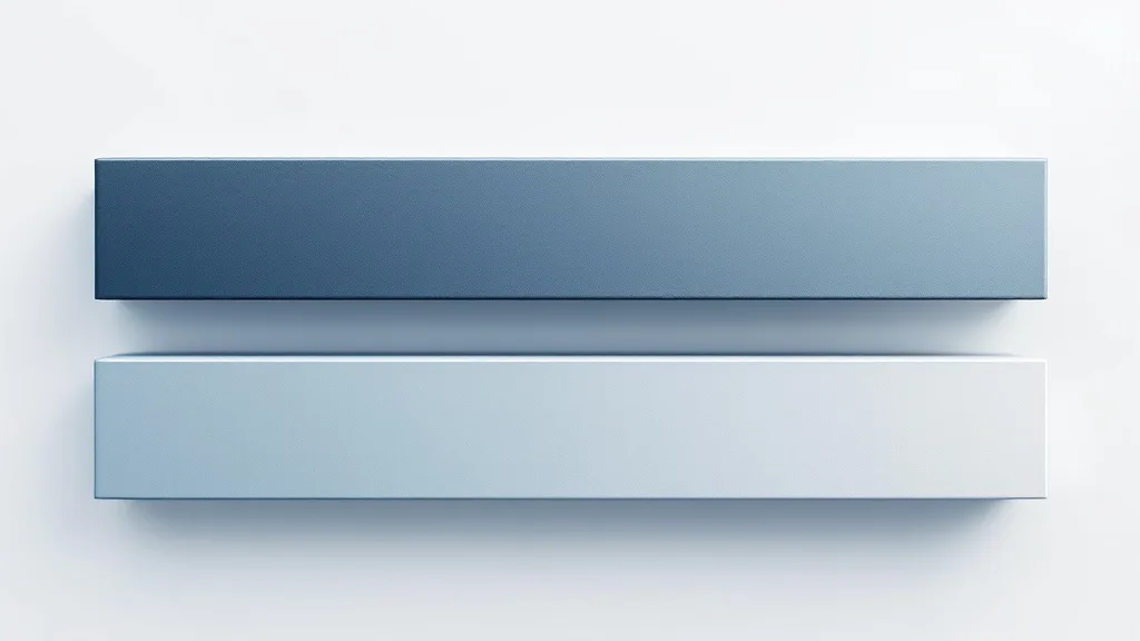 Two bars of equal length stacked vertically. The upper one is almost entirely filled by a solid block with only a sliver left over; the lower one has a much shorter block and a long open remainder.